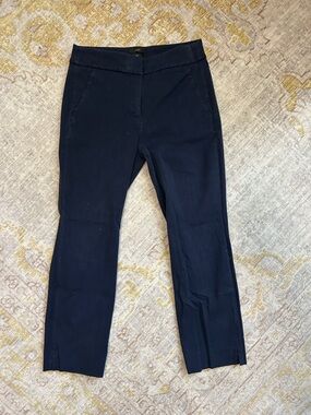 J. Crew Dark Navy Ankle-Length Slim Crop Jeans